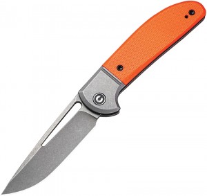Cuchillo plegable CIVIVI Trailblazer 14C28N Stonewashed Blade orange C2018A