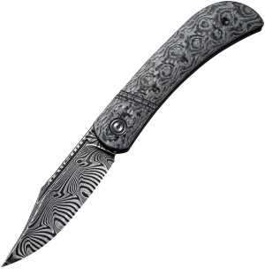 Cuchillo plegable  CIVIVI Appalachian Drifter Slipjoint Flipper Knife Damascus Gray G10/Rose Carbon Fiber C2015DS-1 