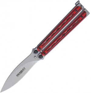 Bradley Kimura Butterfly Red And Black butterfly knife