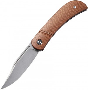 Складной нож CIVIVI Appalachian Drifter Slipjoint Flipper Knife S35VN  Brown Micarta C2015A 