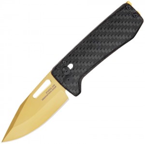SOG Ultra XR Carbon Fiber Gold folding knife 12-63-02-58