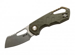 Cuchillo plegable MKM Knives Isonzo Cleaver green MKFX03-2-PGR