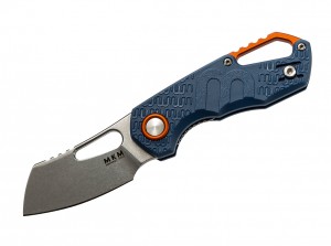 MKM Knives Isonzo Cleaver folding knife, blue MKFX03-2-PBL