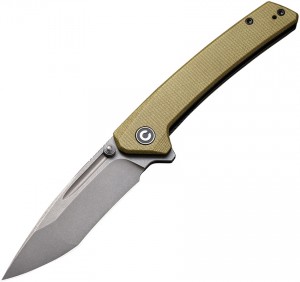 Cuchillo plegable CIVIVI Knives Keen Nadder, N690 Compound Tanto Blade, Olive Micarta Handles C2021C 