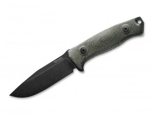 Нож Lionsteel M5 PVD, green canvas micarta M5BCVG