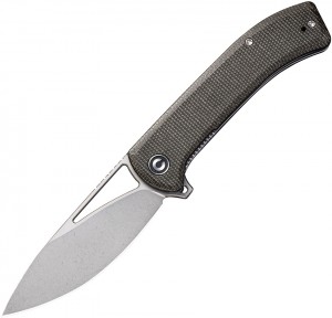 Taschenmesser CIVIVI Knives Riffle 14C28N Stonewashed , Dark Green Micarta Handles C2024C