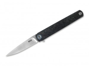 Taschenmesser KM Knives Flame Drop Point marble carbon fiber MKFL01-FCT