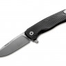 Cuchillo Cuchillo plegable Lionsteel ROK Aluminium folding knife black ROKABS