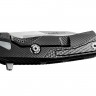 Cuchillo Cuchillo plegable Lionsteel ROK Aluminium folding knife black ROKABS