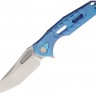 Cuchillo Cuchillo plegable Rike Knives Thor 3 Framelock M390, blue