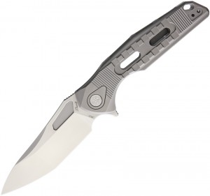 Cuchillo plegable Rike Knives Thor 3 Framelock M390, grey