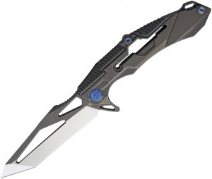 Taschenmesser Rike Knives M1 Framelock Stonewash dark gray