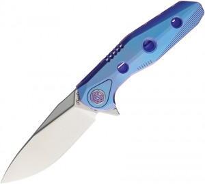 Cuchillo plegable TaschenmesserRike Knives Thor 4 Framelock M390, blue