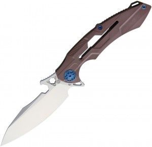 Taschenmesser Rike Knives M3 Framelock folding knife brown